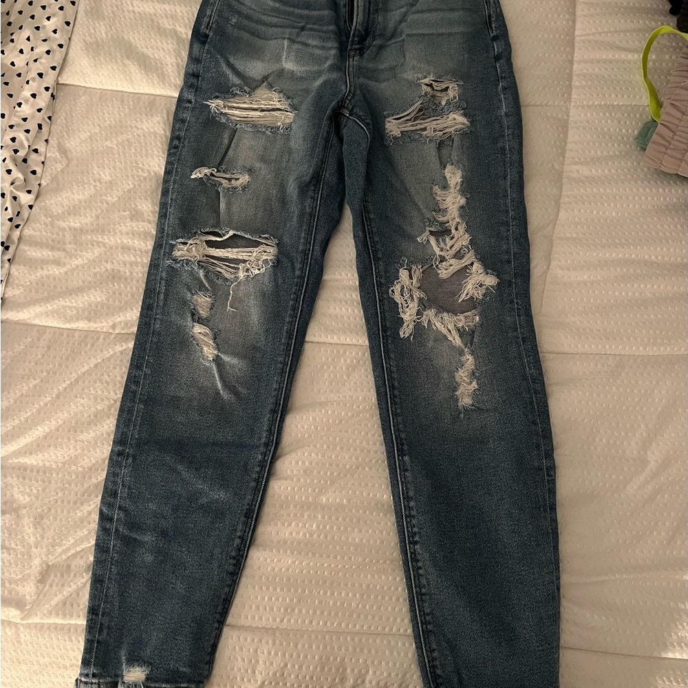 Distressed Blue Jeans for Women